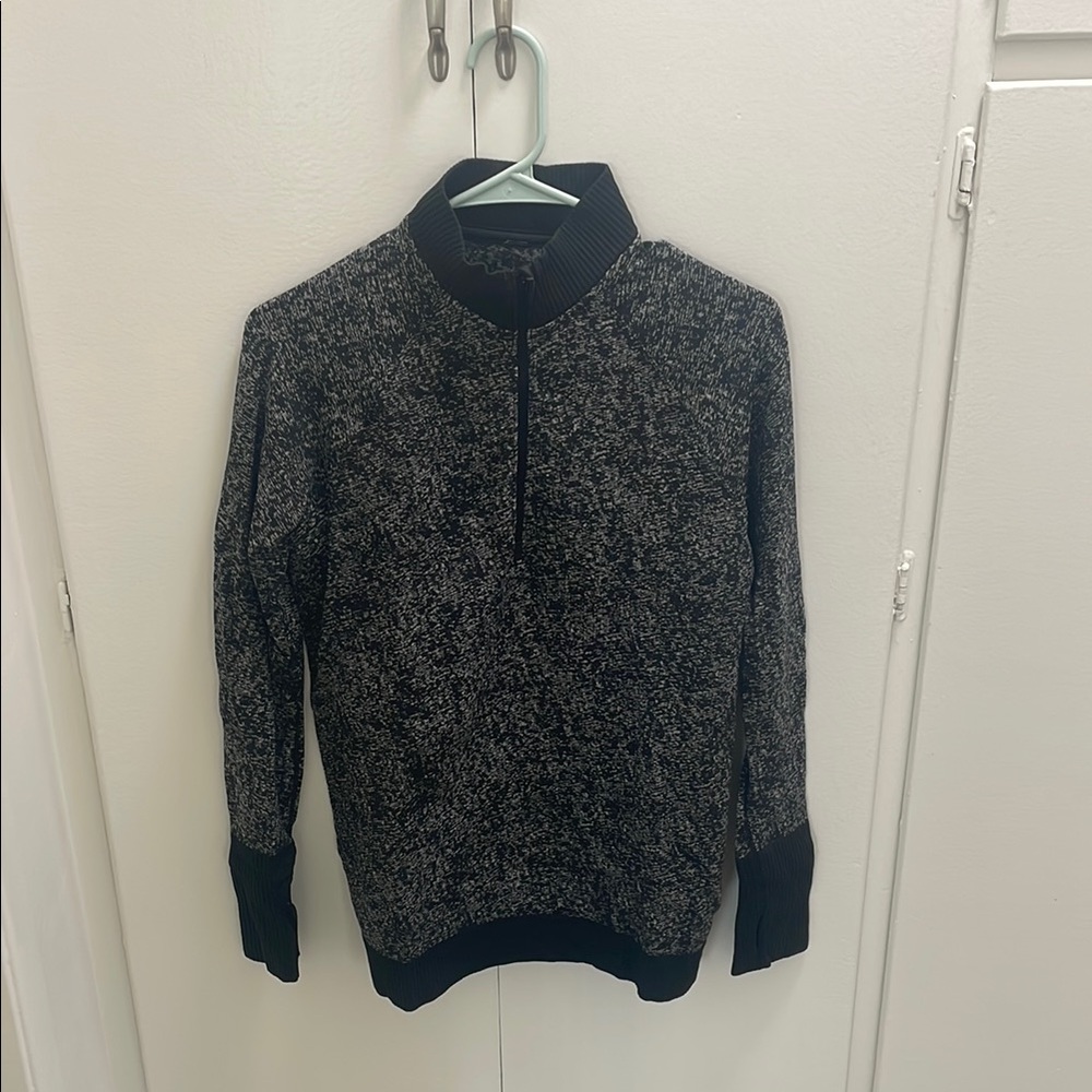 Women’s Black and Gray Quarter Zip Up